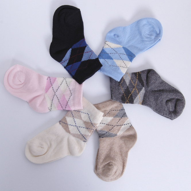 Calcetines cortos rombos intarsia