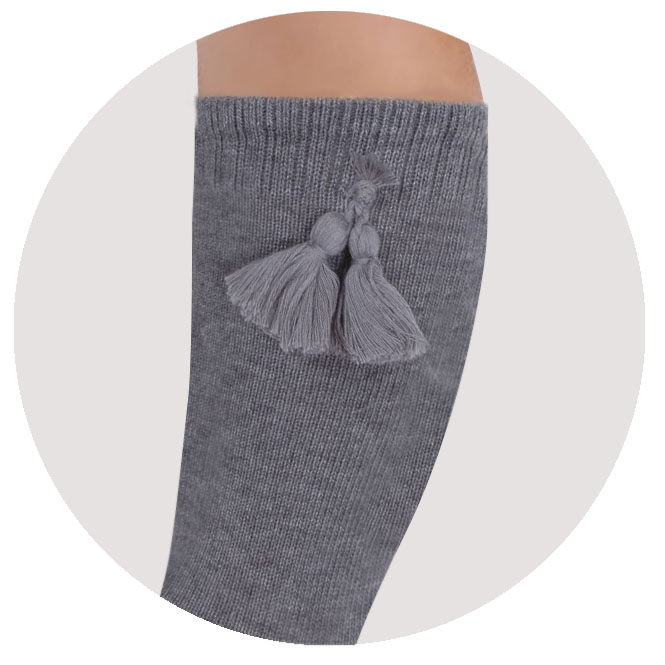 Calcetines borlas niños