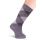 Meias altas clássicas Intarsia Rhombus Grey