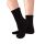 Meias curtas modais femininas sem punhos Black
