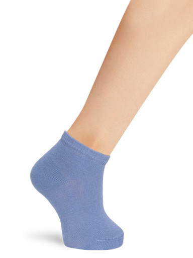 meias lisas de tornozelo Bluefrance