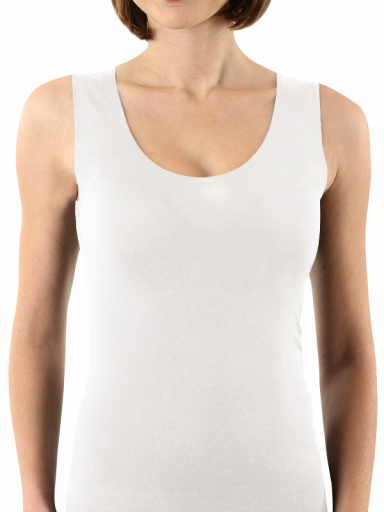 T-shirt com alças largas e gola redonda White