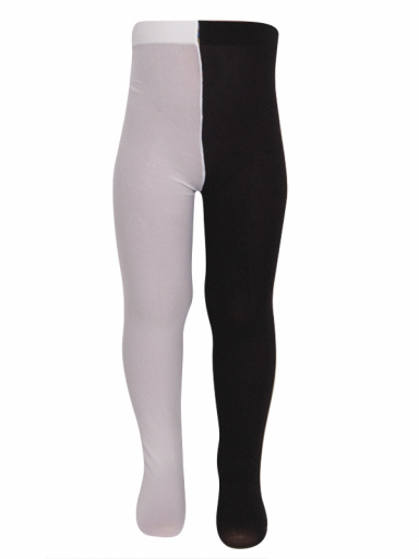 Collants Bicolor de Menina Black-White