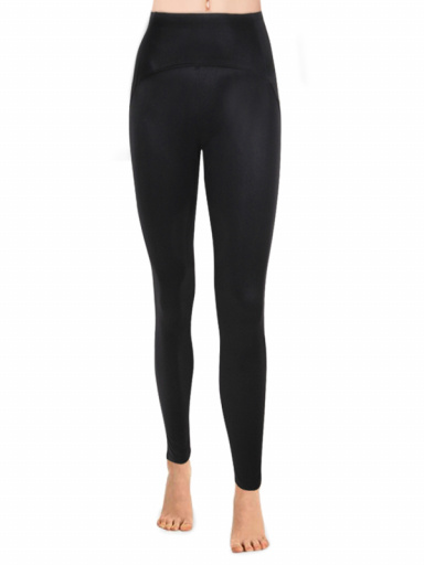 Legging com efeito de couro push-up Black