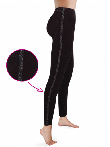 Legging de veludo Black