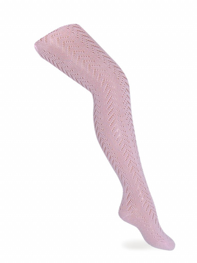 Collant perlé vazado em espinha de peixe Pink