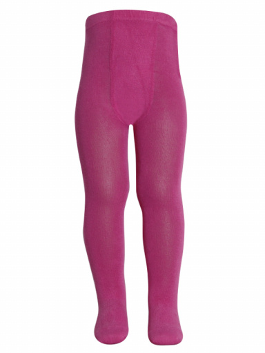 collants em algodão lisos Fuchsia