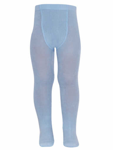 collants em algodão lisos Babyblue