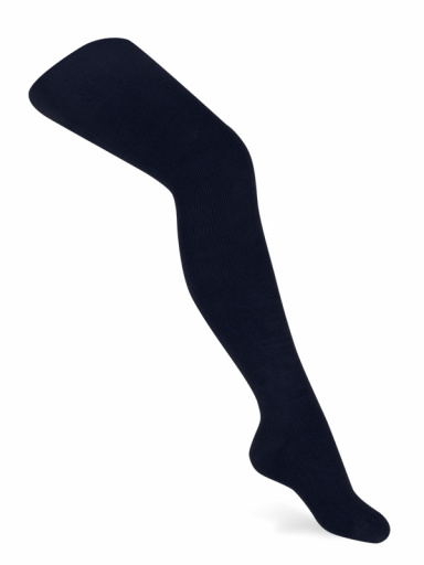 collants em algodão lisos Navyblue