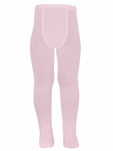 collants em algodão lisos Pink