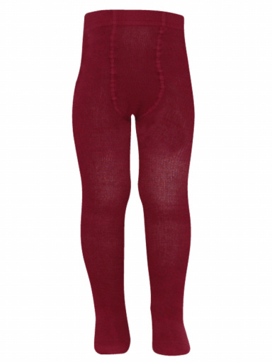 collants em algodão lisos Maroon