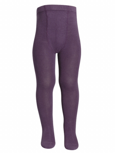 collants em algodão lisos Aubergine