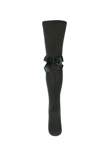 Collants com costura atrás e laço duplo de cetim Bottle