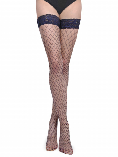 Meia de Liga de Rede Navyblue