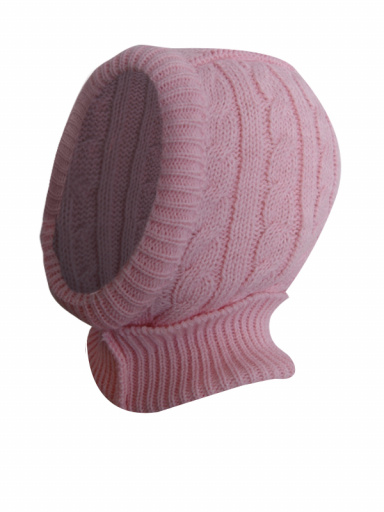 Balaclava infantil com oitos (1-4 anos) Pink