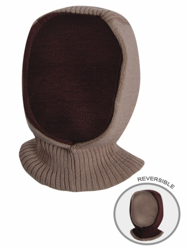 Balaclava infantil reversível Lightbrown