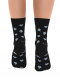 Meias de cashmere estampadas blue
