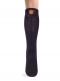Calcetines altos con costura trasera y lazo con pompón Navyblue
