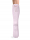 Meias lisas altas com laço nas costas Pink