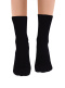 Meias curtas modais femininas sem punhos Black