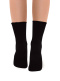 Meias curtas modais femininas sem punhos Black