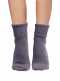 Meias de punho enroladas para mulher Lightgrey