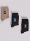 Meias infantis Cashmere com losangos Darkgrey