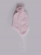 Chapéu de bebê losango a céu aberto com pompom de cabelo Pink-Pink