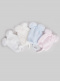 Gorro de bebê com pompons (0-12 meses) White