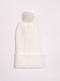 Gorro tricotado com pompom feminino Crude-Crude