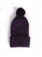 Gorro tricotado com pompom feminino Navyblue-Navyblue