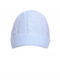 Gorro de criança em malha de cabo (0-12 meses) Lightblue