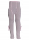 Collants em canelado em algodão com flor de tule  Pink