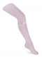 Collants em canelado em algodão com flor de tule  Pink