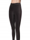 leggings de vinil brilhante Black-Silver