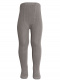 collants em algodão canalé Taupe