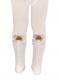 Collants com costura atrás e laço com pom pom Papyrus