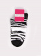 Meias Finas Zebra White