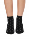 Meias de bolinhas finas Black