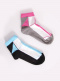 Linhas de desenhos de meias esportivas White-Blue