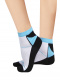 Linhas de desenhos de meias esportivas White-Blue