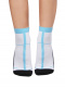 Linhas de desenhos de meias esportivas White-Blue