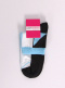Linhas de desenhos de meias esportivas White-Blue