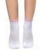 Punho anti-pressão de meias esportivas respiráveis White-Pink