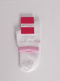 Punho anti-pressão de meias esportivas respiráveis White-Pink