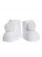 Carapins de bebê com pompom White