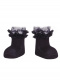 Botinhas de bebê com renda e tule (Primavera-Verão) Navyblue
