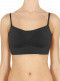 Top em forma de sutiã Black