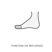 dedo do pé de reforço Icono puntera de refuerzo